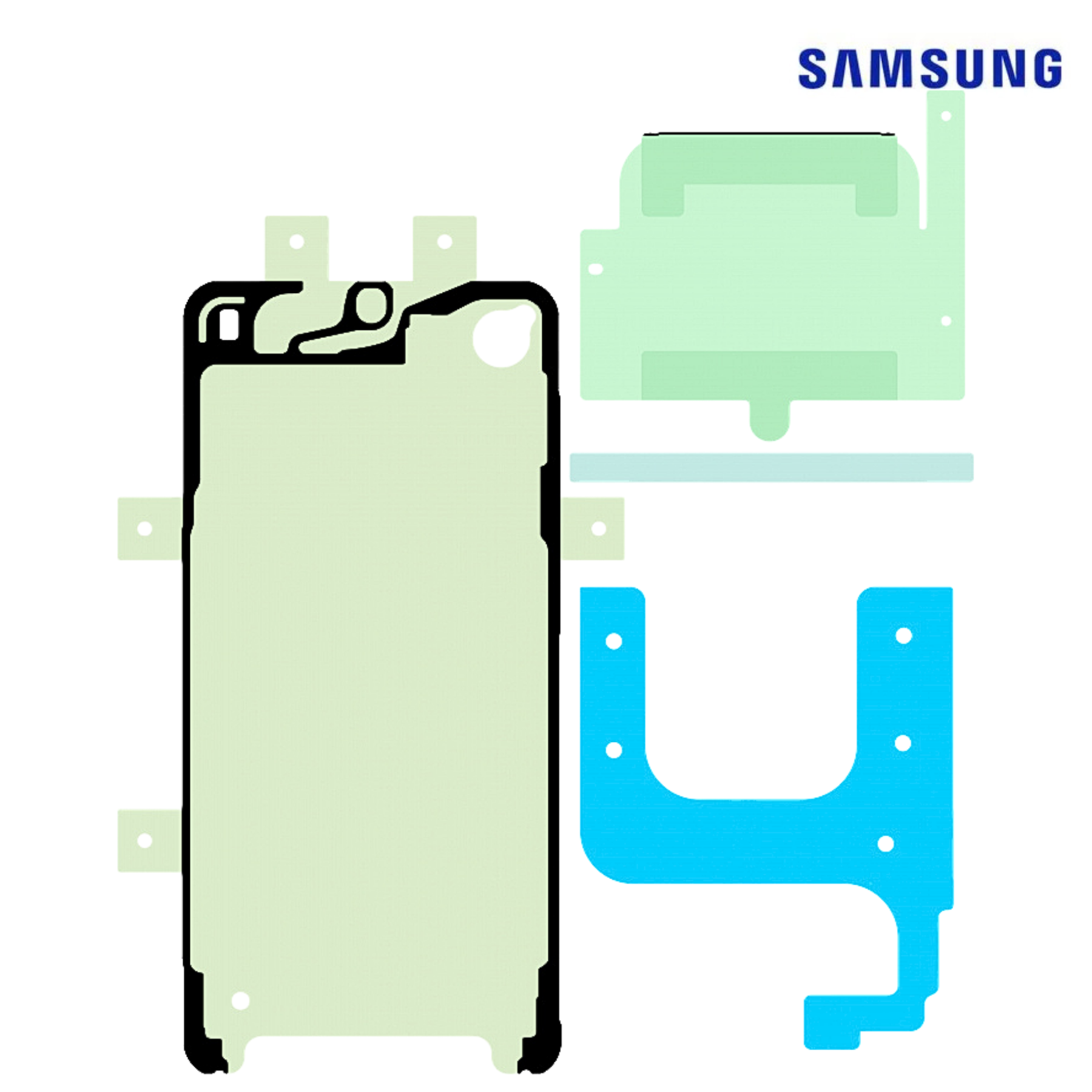 SAMSUNG A12 2021 (NACHO) / SM-A127 BLACK (With Frame) LCD Service Pack